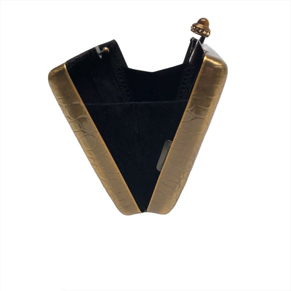 BCBGMaxAzria Gold Small Box Clutch - Picture 5 of 6